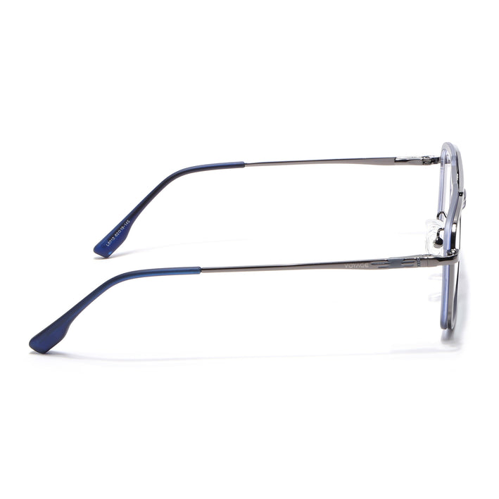 Voyage Grey Wayfarer Eyeglasses for Men & Women (5012FMG6855-C5)