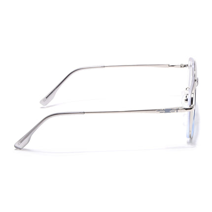Voyage Silver & Grey Wayfarer Eyeglasses for Men & Women (5012FMG6856-C6)