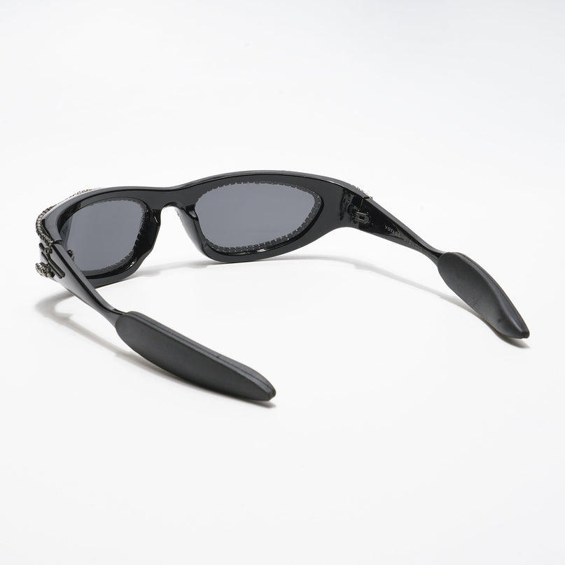 Flash | Black Wrap-Around Polarized Sunglasses - PMG4364