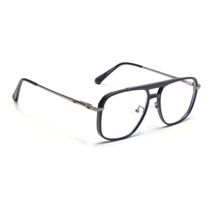 Voyage Grey & Black Wayfarer Eyeglasses for Men & Women (5013FMG6859-C1)