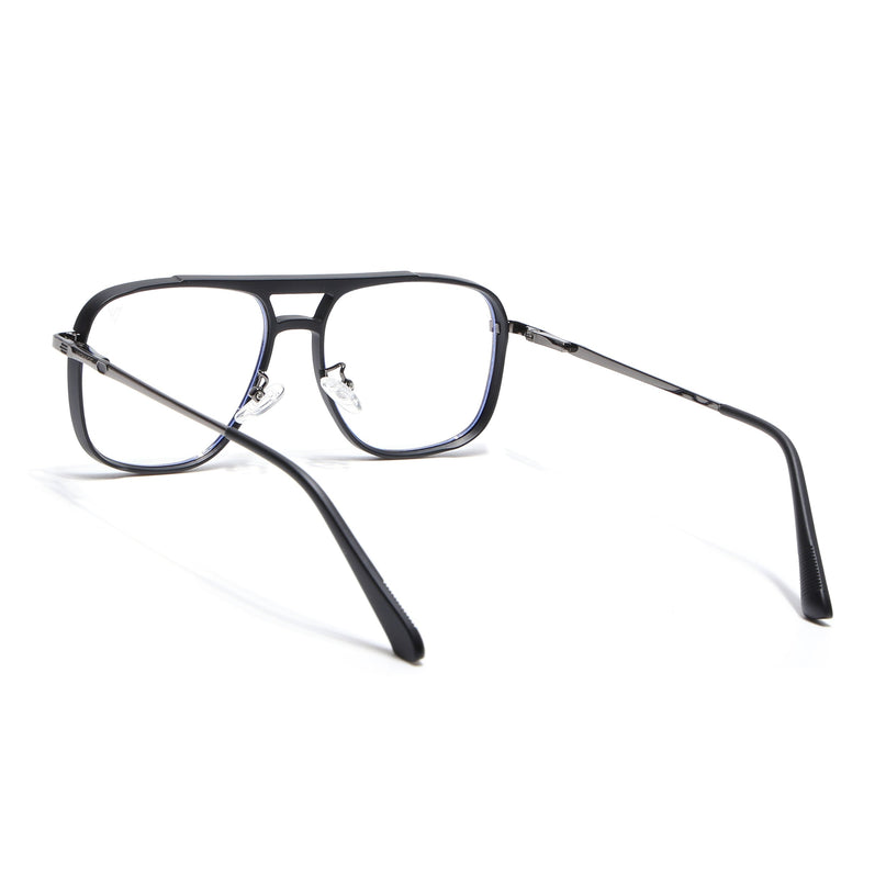 Voyage Grey & Black Wayfarer Eyeglasses for Men & Women (5013FMG6859-C1)