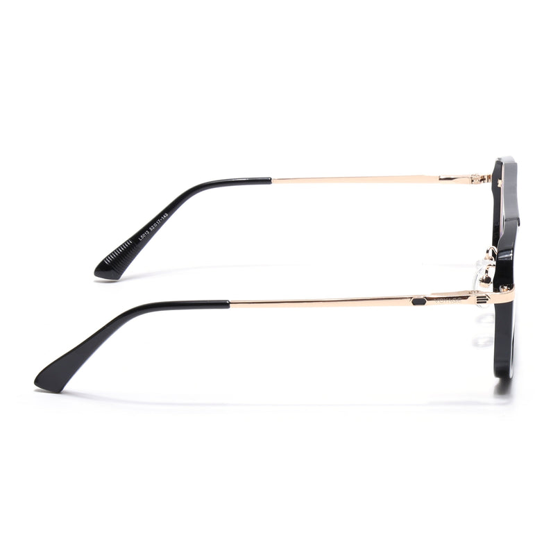 Voyage Golden & Black Wayfarer Eyeglasses for Men & Women (5013FMG6861-C3)