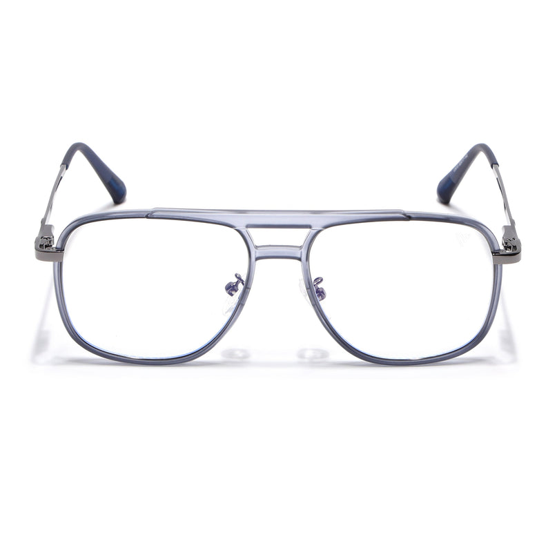 Voyage Grey Wayfarer Eyeglasses for Men & Women (5013FMG6863-C5)