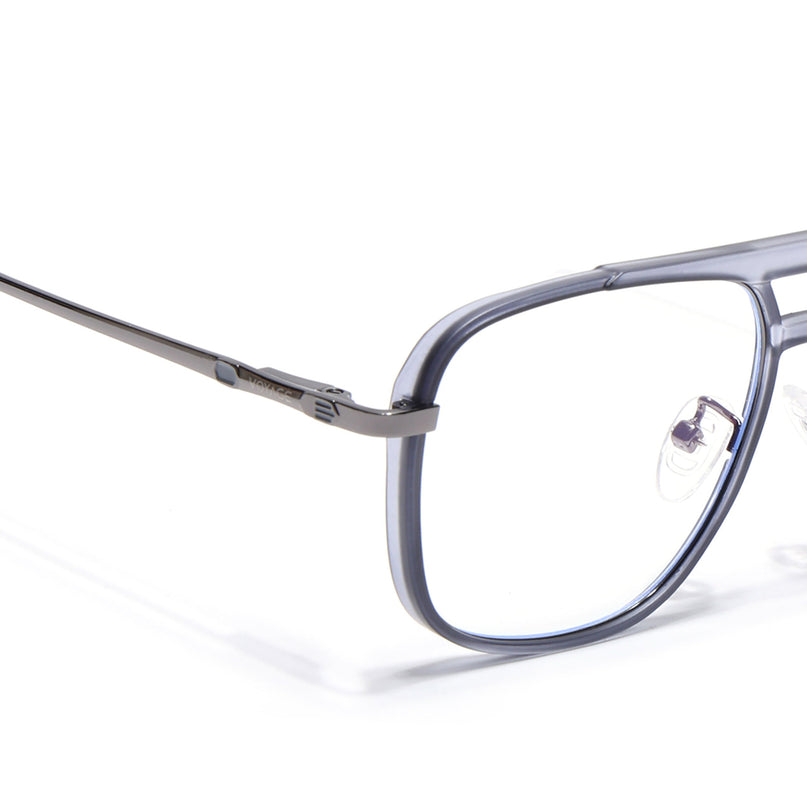 Voyage Grey Wayfarer Eyeglasses for Men & Women (5013FMG6863-C5)