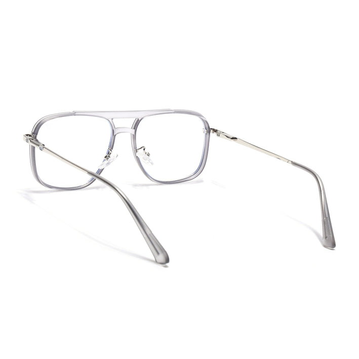 Voyage Silver & Grey Wayfarer Eyeglasses for Men & Women (5013FMG6864-C6)