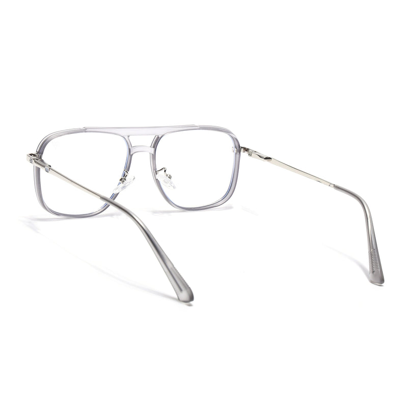 Voyage Silver & Grey Wayfarer Eyeglasses for Men & Women (5013FMG6864-C6)