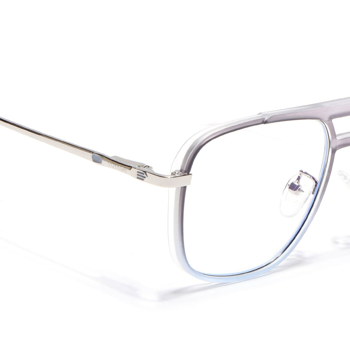 Voyage Silver & Transparent Wayfarer Eyeglasses for Men & Women (5013FMG6865-C7)