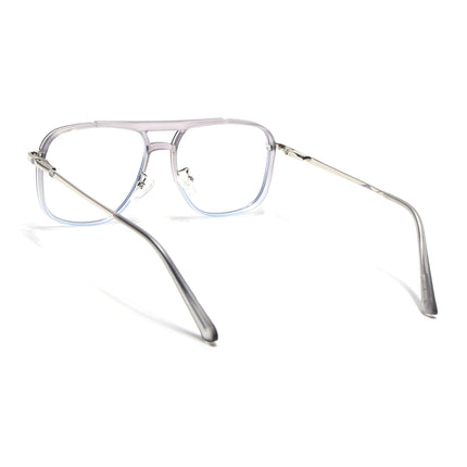 Voyage Silver & Transparent Wayfarer Eyeglasses for Men & Women (5013FMG6865-C7)
