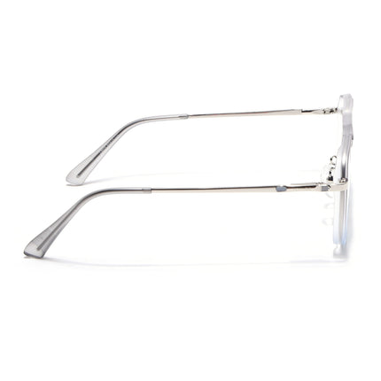 Voyage Silver & Transparent Wayfarer Eyeglasses for Men & Women (5013FMG6865-C7)
