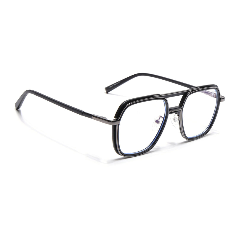 Voyage Grey & Black Wayfarer Eyeglasses for Men & Women (5014FMG6867-C1)