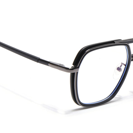 Voyage Grey & Black Wayfarer Eyeglasses for Men & Women (5014FMG6867-C1)