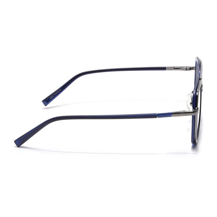 Voyage Grey & Blue Wayfarer Eyeglasses for Men & Women (5014FMG6870-C4)