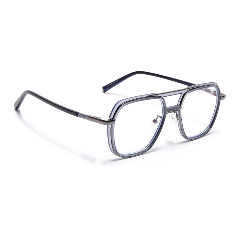 Voyage Grey Wayfarer Eyeglasses for Men & Women (5014FMG6871-C5)