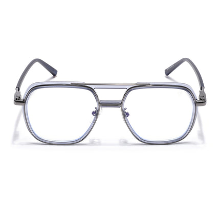 Voyage Grey Wayfarer Eyeglasses for Men & Women (5014FMG6871-C5)