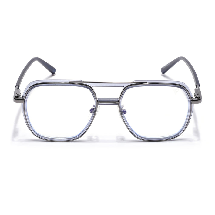 Voyage Grey Wayfarer Eyeglasses for Men & Women (5014FMG6871-C5)