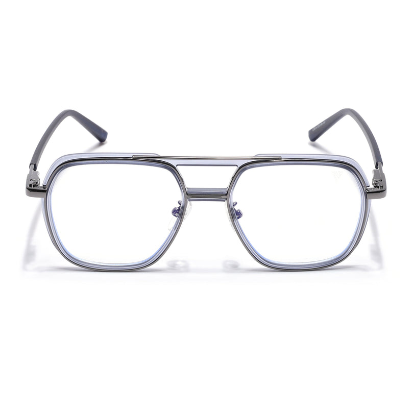 Voyage Grey Wayfarer Eyeglasses for Men & Women (5014FMG6871-C5)
