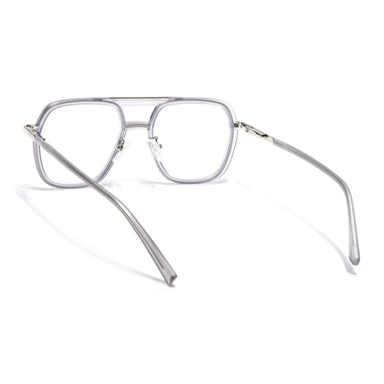 Voyage Silver & Transparent Wayfarer Eyeglasses for Men & Women (5014FMG6873-C7)