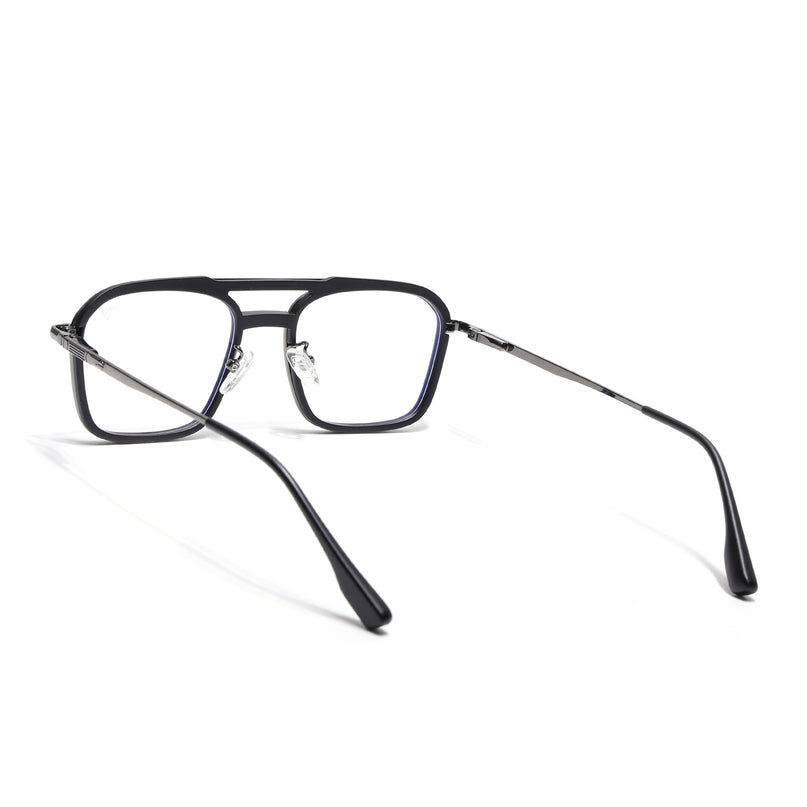 Voyage Grey & Black Wayfarer Eyeglasses for Men & Women (5015FMG6875-C1)