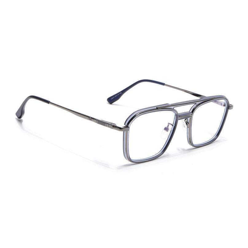 Voyage Grey Wayfarer Eyeglasses for Men & Women (5015FMG6879-C5)