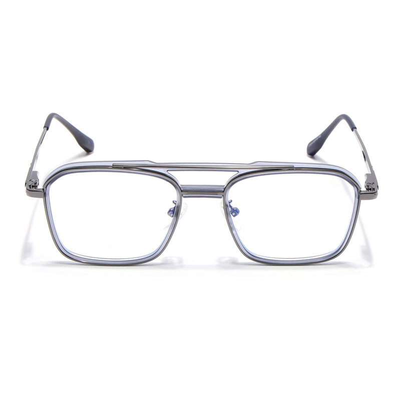 Voyage Grey Wayfarer Eyeglasses for Men & Women (5015FMG6879-C5)
