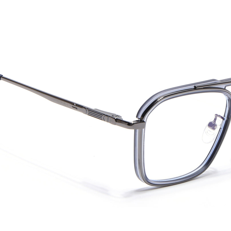 Voyage Grey Wayfarer Eyeglasses for Men & Women (5015FMG6879-C5)