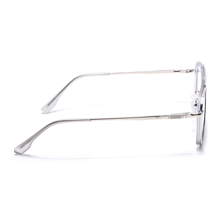 Voyage Silver & Grey Wayfarer Eyeglasses for Men & Women (5015FMG6880-C6)