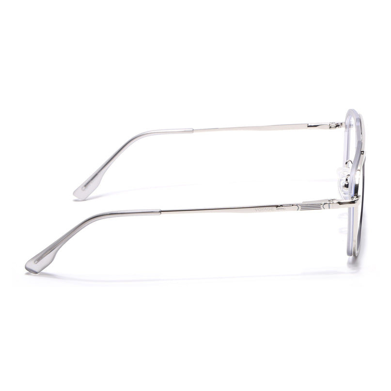 Voyage Silver & Grey Wayfarer Eyeglasses for Men & Women (5015FMG6880-C6)