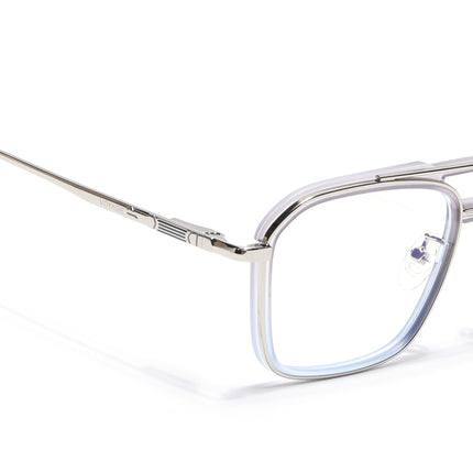 Voyage Silver & Transparent Wayfarer Eyeglasses for Men & Women (5015FMG6881-C7)