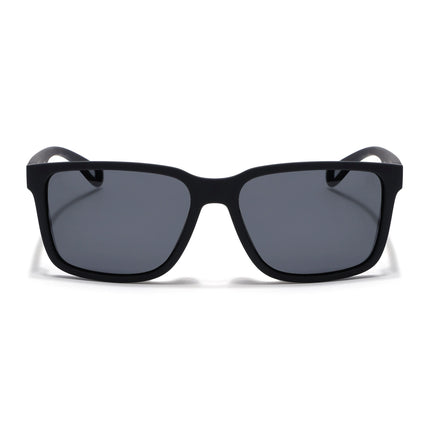 Eyejack Black Wayfarer Polarized Sunglasses for Men & Women (5066PCL1239)