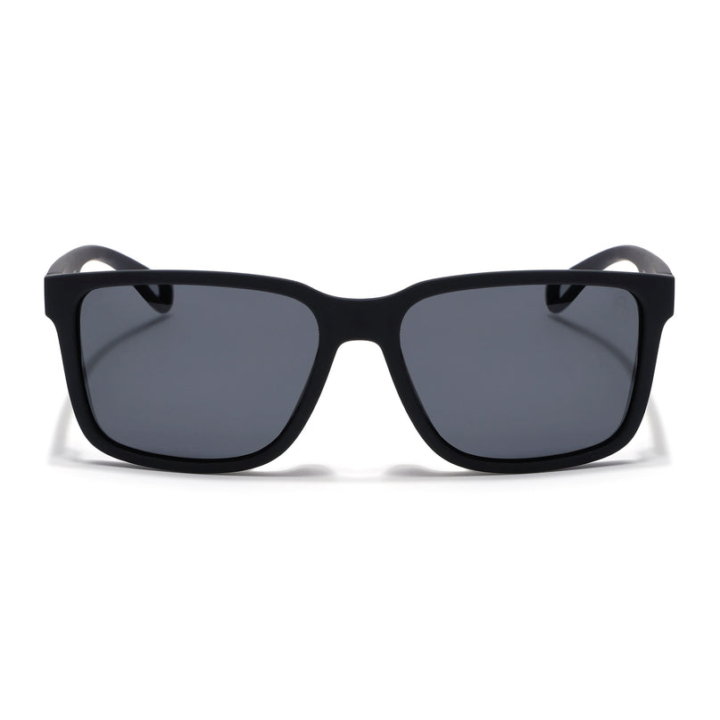 Eyejack Black Wayfarer Polarized Sunglasses for Men & Women (5066PCL1239)