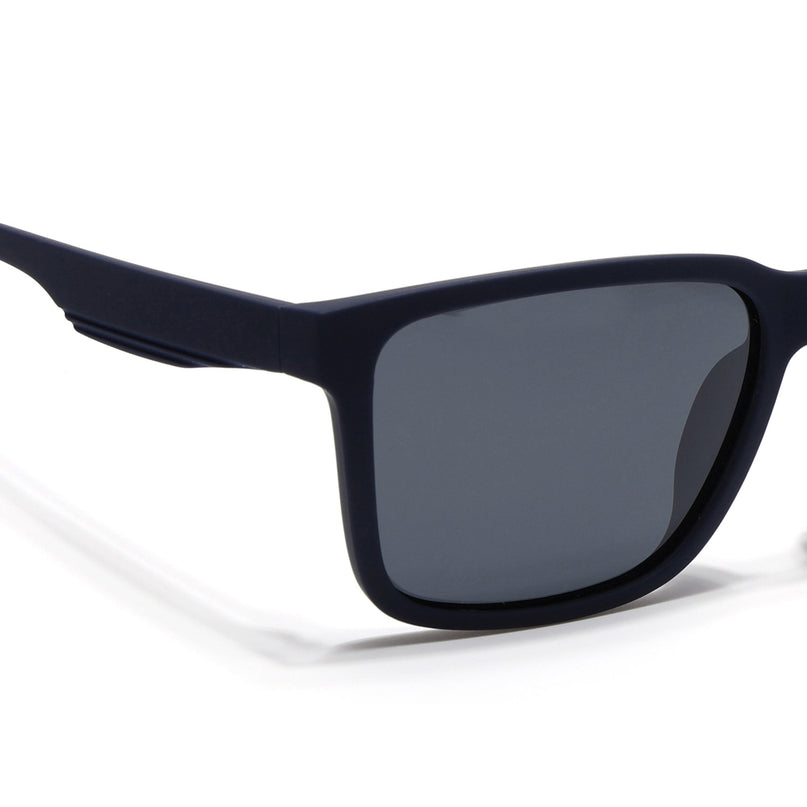 Eyejack Navy Blue Wayfarer Polarized Sunglasses for Men & Women (5066PCL1240)