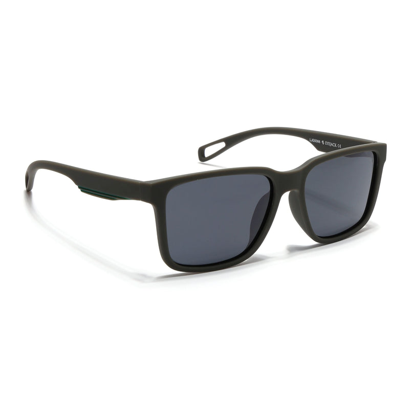 Eyejack Green Wayfarer Polarized Sunglasses for Men & Women (5066PCL1242)