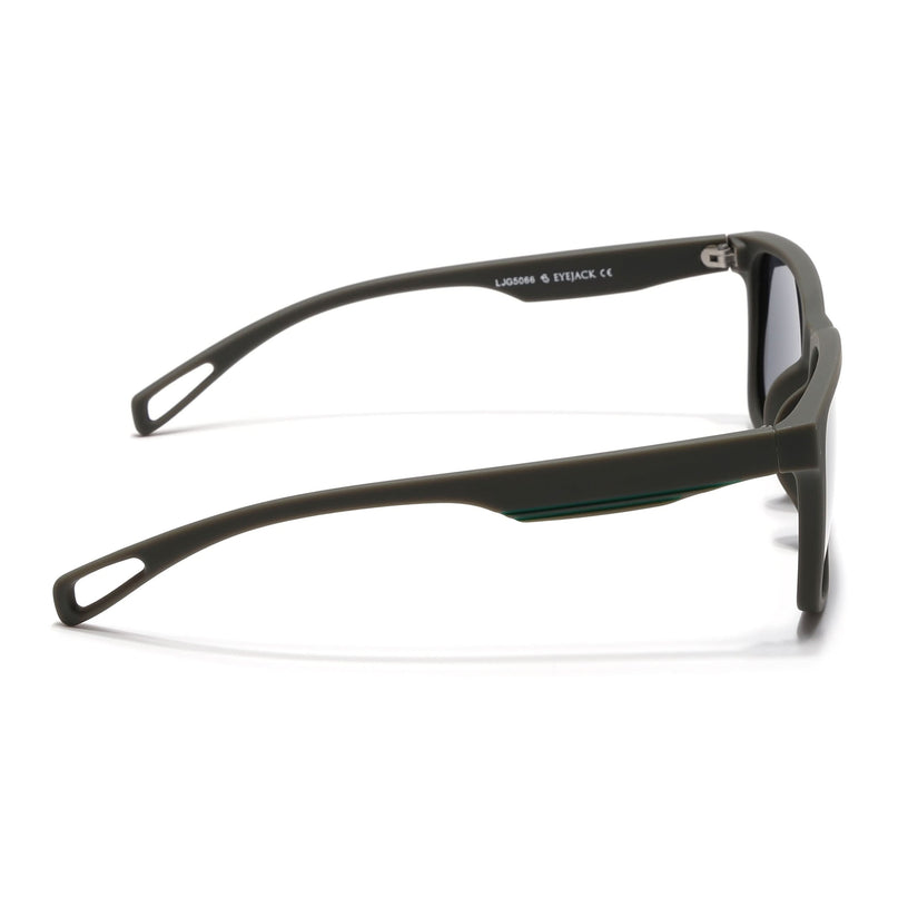 Eyejack Green Wayfarer Polarized Sunglasses for Men & Women (5066PCL1242)