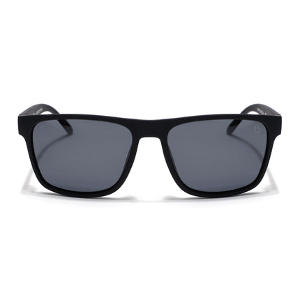 Eyejack Black Wayfarer Polarized Sunglasses for Men & Women (5078PCL1281)