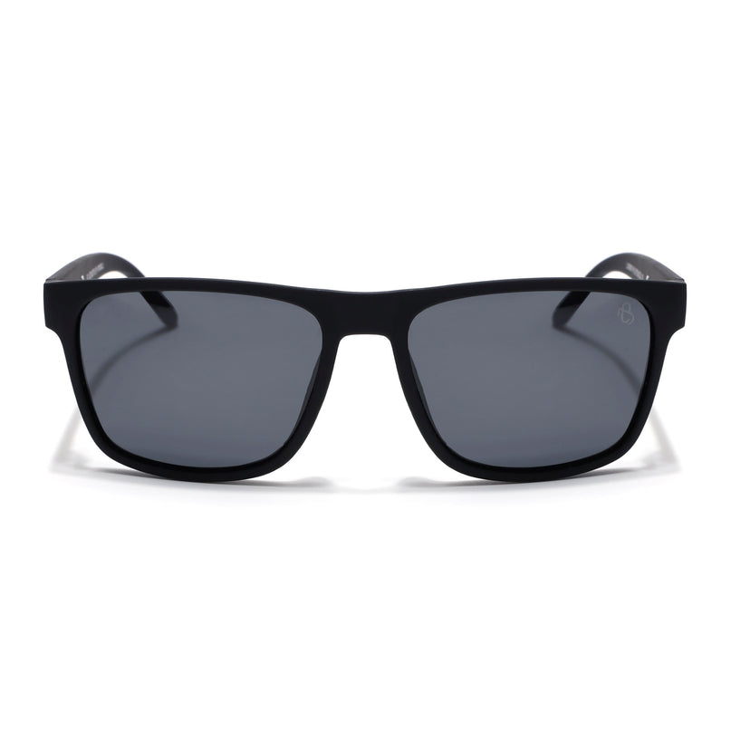 Eyejack Black Wayfarer Polarized Sunglasses for Men & Women (5078PCL1281)
