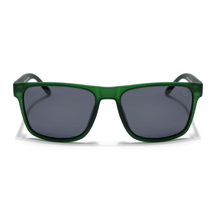 Eyejack Dark Green Wayfarer Polarized Sunglasses for Men & Women (5078PCL1284)