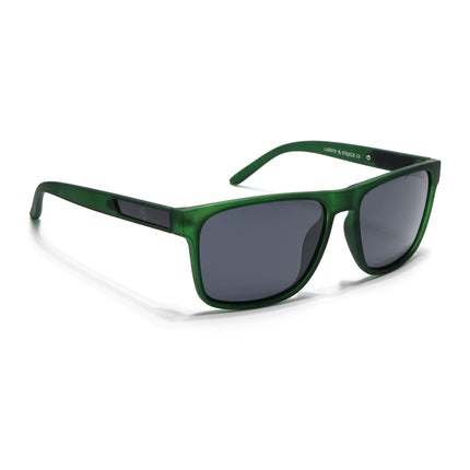Eyejack Dark Green Wayfarer Polarized Sunglasses for Men & Women (5078PCL1284)