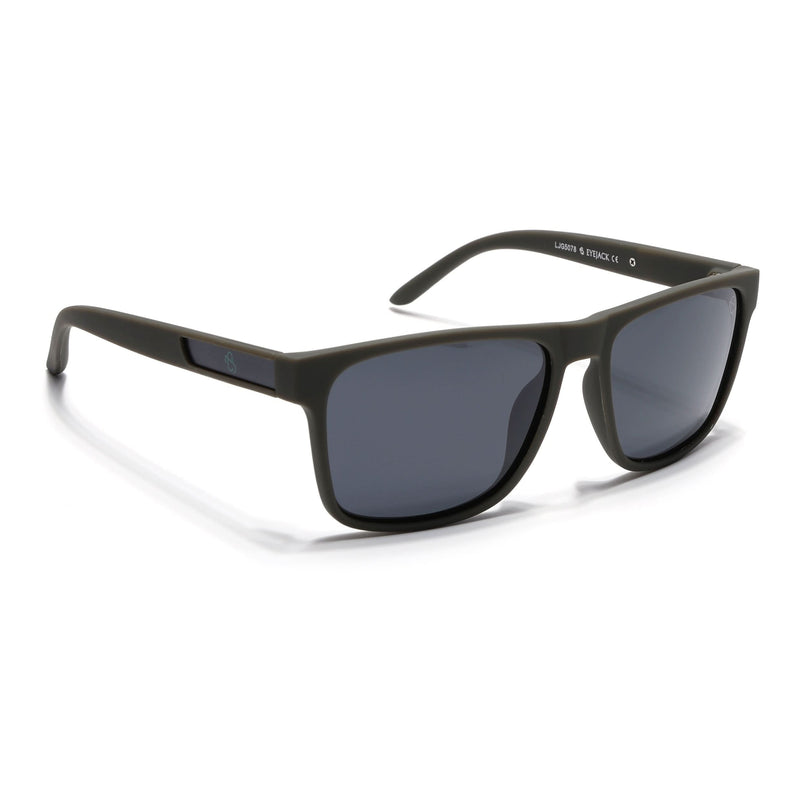 Eyejack Olive Wayfarer Polarized Sunglasses for Men & Women (5078PCL1285)