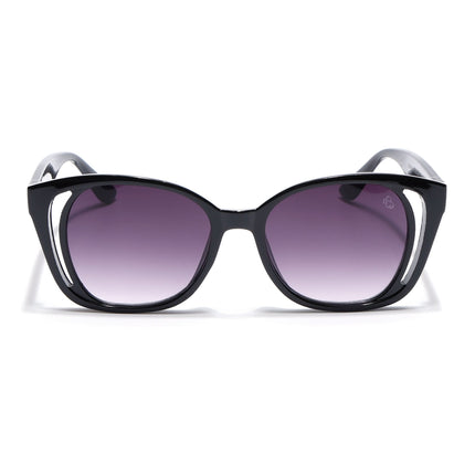 Eyejack Shine Black Round Sunglasses for Women (5082CL1218)