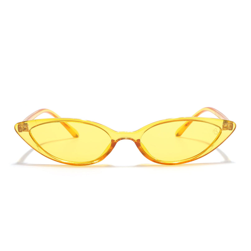 Eyejack Yellow Cateye Sunglasses for Women (5083CL1237)