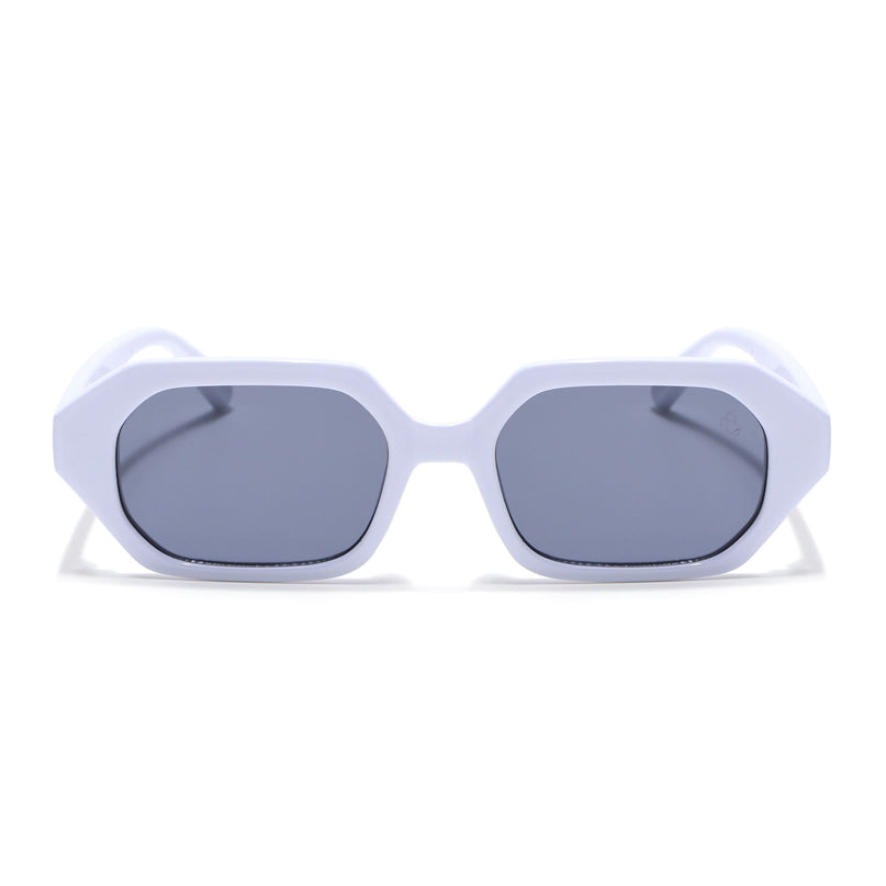 Eyejack White Square Sunglasses for Men & Women (5088CL1255)