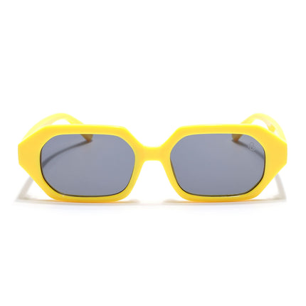 Eyejack Yellow Square Sunglasses for Men & Women (5088CL1257)