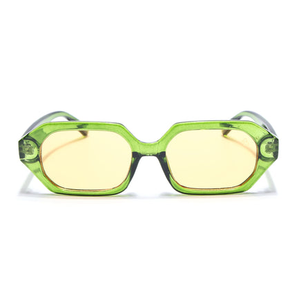 Eyejack Green Square Sunglasses for Men & Women (5088CL1258)