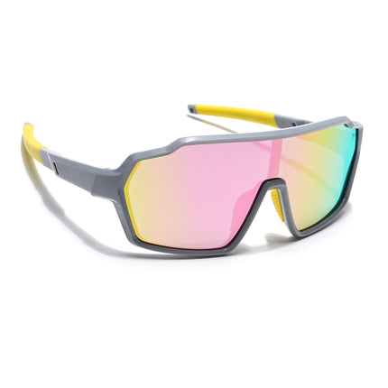 Drift Polarized Sunglasses for Kids -6 yrs To 12 yrs (Multicolor Lens | Grey Frame - PMG6062)