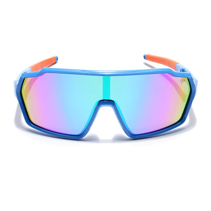 Drift Polarized Sunglasses for Kids -6 yrs To 12 yrs (Multicolor Lens | Sky Blue Frame - PMG6063)