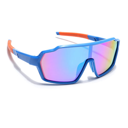 Drift Polarized Sunglasses for Kids -6 yrs To 12 yrs (Multicolor Lens | Sky Blue Frame - PMG6063)
