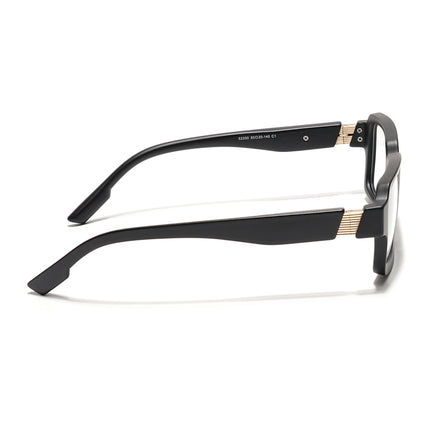 Voyage Black Rectangle Eyeglasses for Men & Women (52200FMG7678)