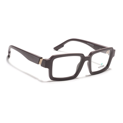 Voyage Brown Rectangle Eyeglasses for Men & Women (52200FMG7681)