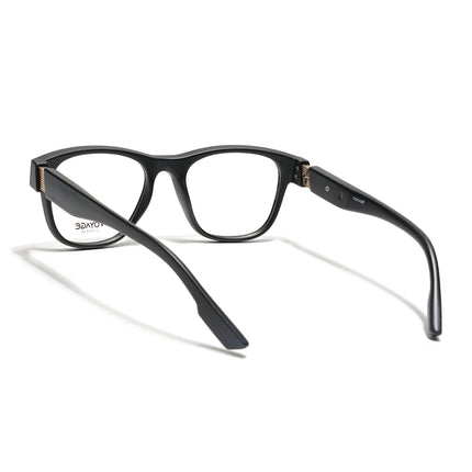 Voyage Black Wayfarer Eyeglasses for Men & Women (52201FMG7684)