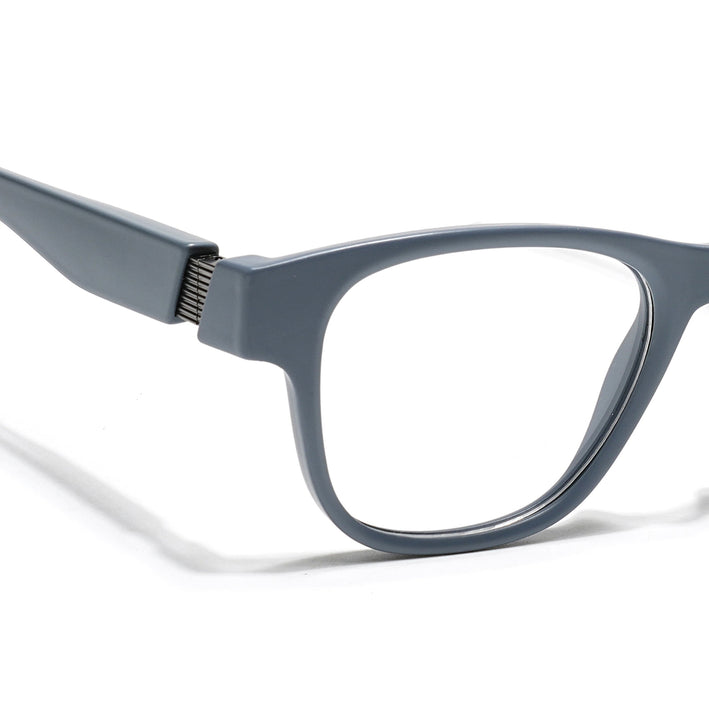 Voyage Grey Wayfarer Eyeglasses for Men & Women (52201FMG7685)